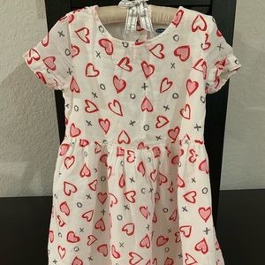 Girls heart dress